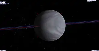 Kepler-11 c vue dans Celestia.