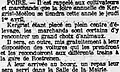 Article de presse annonçant la foire annuelle de Kergrist-Moëlou du 1er avril 1909 (Journal L'Ouest-Éclair)