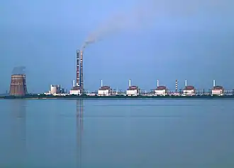 Centrale nucléaire de Zaporijia en 2009.