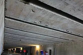 Chambres d'éclatement de type « Fangrost », sur le toit.