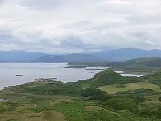 Vue de la côte Ouest de Kerrera