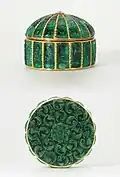 Boîte ornée d’émeraudes, Inde moghole, vers 1635