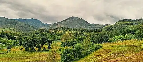 Paysage rural dans le district.