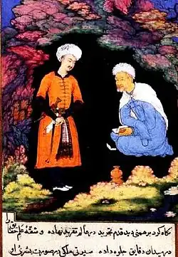 Le roi Dabashlim rend visite au sage Bidpay.