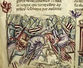 Description de l'image King David IV of Georgia, Roman de Troie.jpg.