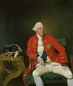 Georges III, roi de Grande-Bretagne, par Johan Joseph Zoffany (Royal Collection, 1771).