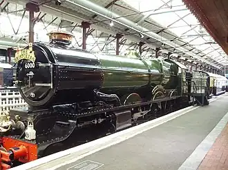 Locomotive King George V dans le musée du Great Western Railway à Swindon.