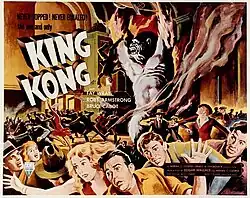 Affiche originale du film King Kong sorti en 1933.