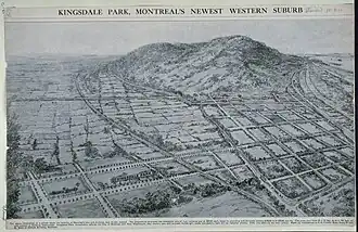 Aux origines de Côte-Saint-Luc : promotion immobilière à Kingsdale Park (1910).