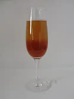 Kir royal au champagne.
