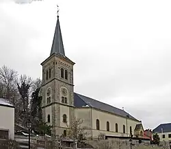 L'église Saint-Hubert.