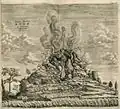 Eruption de 1637 par Athanasius Kircher