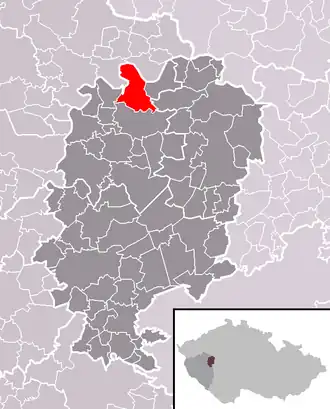 Localisation de Kladruby