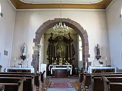 Intérieur de l'église Saint-Georges de Kleinfrankenheim.