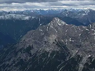 Vue de la face nord de la Klimmspitze.