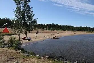 La plage de Klubbviken.