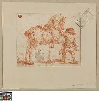 Garçon tenant un cheval, Bruges, musée Groeninge.