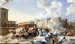 Karl Friedrich Knappe&nbsp;(de), La Moïka au château de la Prison, 1798, Saint-Pétersbourg