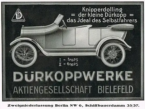 Knipperdolling Dürkoppwerke 1914.