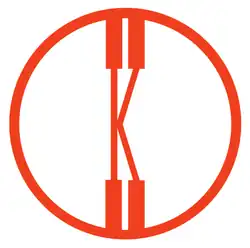 Logo Knoll défini par la lettre K inscrite dans un cercle rouge.