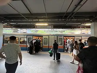 Une rame à quai à la station Kocatepe, en 2022.