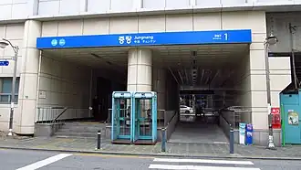 Accès à la station en 2019.