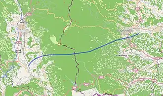 Voir la carte du tunnel.