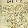 Dongguk yeoji jido (동국여지지도) dessiné par Yun Du-seo