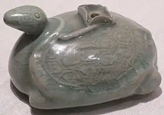 Verseuse en forme de tortue, royaume de Goryeo, XII/XIIe siècle, Dayton Art Institute