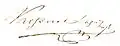 Signature de Lajos Kossuth