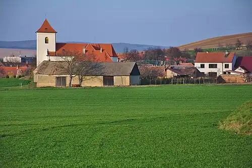 Želetice, église Saint-Jacques le Majeur.