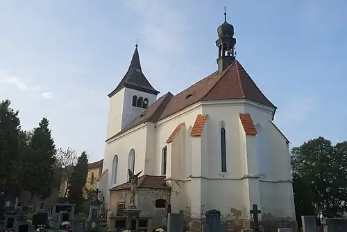 Chapelle Saint-Gilles à Ředhošť.