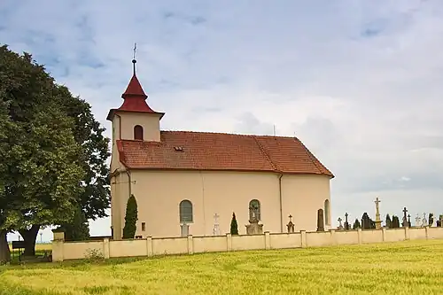 Hrubčice : église Saint-Urbain.