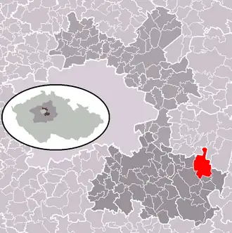 Localisation de Kostelec nad Černými lesy