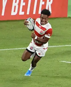 Kotaro Matsushima, joueur de rugby à XV international japonais, père zimbabwéen.