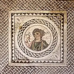Mosaïque romaine de la maison d'Eustolios.
