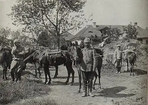Soldats ottomans du XVe&nbsp;corps en Galicie en 1916.