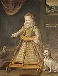 Enfant dans un porteur, 1595/1596