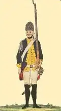 5e&nbsp;régiment d'infanterie des cercles. 1782.