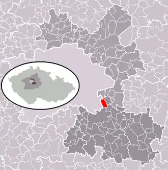 Localisation de Křenice