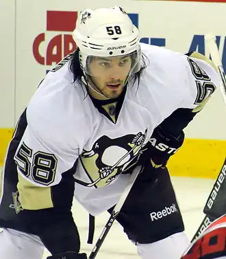 Kris Letang avec les Penguins de Pittsburgh