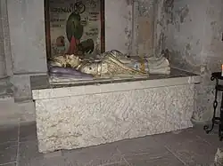 Tombeau de saint Corbinien dans la crypte de la cathédrale de Freising.