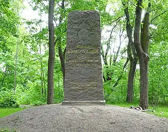 Pierre commémorative.