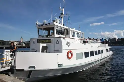 Le M/S Kungshatt précédemment utilisé à Klara Mälarstrand.