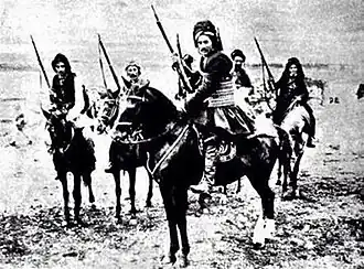 Miliciens kurdes près d'Urfa pendant la campagne de Cilicie, 1920