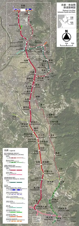 Voir la carte de la ligne.