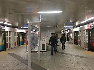 Vue du quai de la station