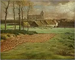 L'église de Chailly, par Jean-François Millet.