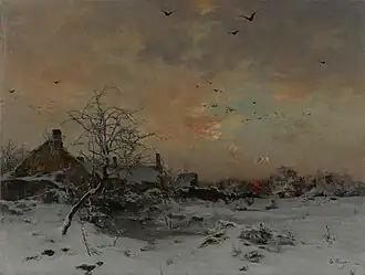 Un coin de Cernay en janvier, Paris, musée d'Orsay.