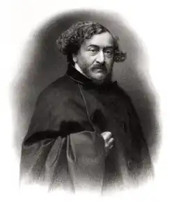 Portrait de Léon Gozlan (1865, lithographie, dans Le Panthéon des Illustrations Françaises au XIXe&nbsp;siècle, vol. 7).